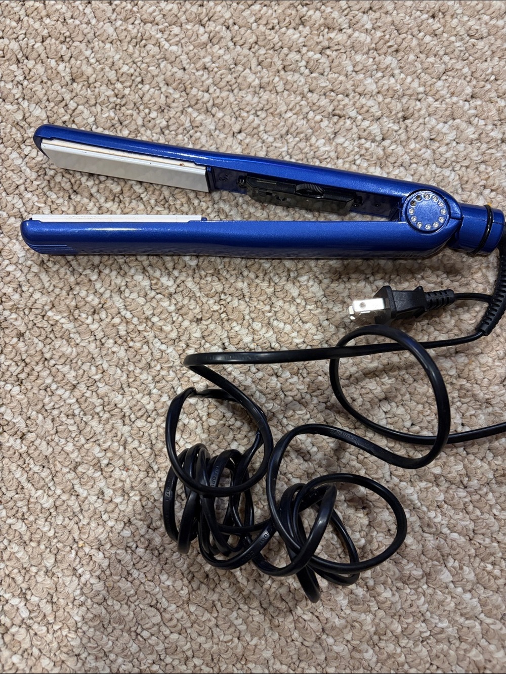 Blue Ceramic Hair Straightener Flat Iron